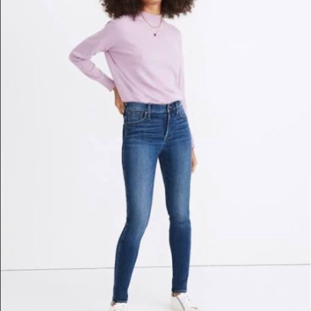 USED 10” High Rise Skinny Madewell Jeans